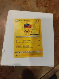 Pokemon Card - Ash's Pikachu SM111 Promo NM - Image 1