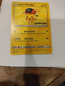 Pokemon Card - Ash's Pikachu SM111 Promo NM - Image 3