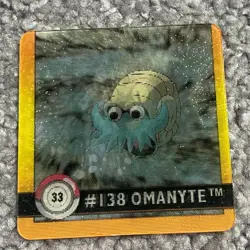 #33 Omanyte/Omastar - Pokemon Action Flipz Artbox Lenticular Premier Edition - Image 1