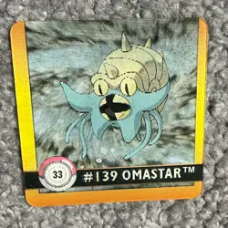 #33 Omanyte/Omastar - Pokemon Action Flipz Artbox Lenticular Premier Edition - Image 2