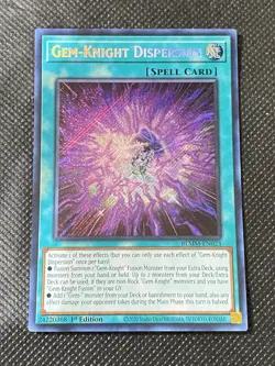 YuGiOh! - Gem-Knight Dispersion BLMM-EN023 Secret Rare 1st Edition Near Mint - Image 1