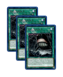 Yugioh! Sea Stealth II LED9-EN021 (R) 1st Ed 3x - Image 1