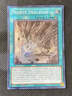 YuGiOh! - Primite Drillbeam BLMM-EN173 Secret Rare 1st Edition Near Mint - Image 1