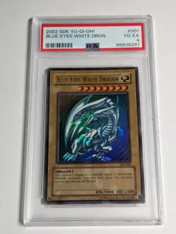 Yugioh Blue-Eyes White Dragon SDK-001 PSA 4 - Image 1