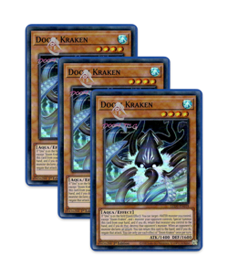 Yugioh! Doom Kraken LED9-EN018 (SR) 1st Ed 3x - Image 1