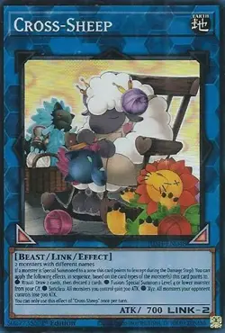Cross-Sheep (Super Rare) JUSH-EN048 Justice Hunters 1st Edition SR NM Yugioh - Image 1