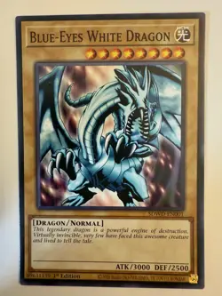 Blue-Eyes White Dragon (SDWD-EN001) #SDWD-EN001 Yugioh 1st Edition - Image 1