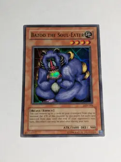 Yugioh Bazoo the Soul-Eater LON-064 Super Rare NM Unlimited - Image 1