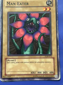 Man Eater LOB-075 Yu-Gi-Oh! Card Light Play Unlimited - Image 1