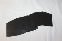 Collector Trading Card Game Card Protector Sleeves Lot of 60 Black / Clear - Image 1