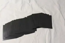 Collector Trading Card Game Card Protector Sleeves Lot of 60 Black / Clear - Image 2