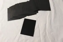 Collector Trading Card Game Card Protector Sleeves Lot of 60 Black / Clear - Image 3