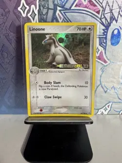 Pokemon Linoone Card 34/106 Uncommon Reverse Holo, Emerald Stamped - Image 1