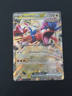 Pokemon TCG Temporal Forces Koraidon ex 120/162 Holo Rare Card NM - Image 1