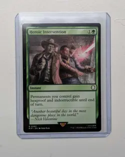 Magic The Gathering MTG Card Heroic Intervention Universes Beyond: Fallout PIP - Image 1