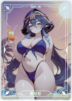 ❤LAYLA - Goddess Story Anime Waifu Card - UNDER THE NIGHTGOWN - SP-19 - GENSHIN - Image 1