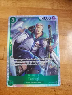One Piece TCG Tashigi OP10-032 Royal Blood Super Rare Foil Card - Image 1