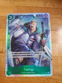 One Piece TCG Tashigi OP10-032 Royal Blood Super Rare Foil Card - Image 2