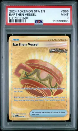 2024 Pokemon Sfa EN-Shrouded Fable Earthen Vessel #096/064 Hyper Rare PSA 9 - Image 1