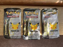 3x SEALED Pokemon Celebrations 25th Anniversary Booster Packs 4 Card Pack - Image 2