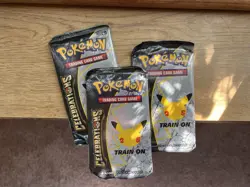 3x SEALED Pokemon Celebrations 25th Anniversary Booster Packs 4 Card Pack - Image 3