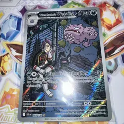 Team Rocket's Weezing 199/182 Illustration Rare Destined Rivals NM Pokemon Card - Image 1