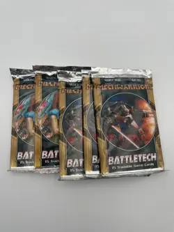 Battletech "Mechwarrior" 5x 15-Card Sealed Booster Pack Set Of 5 Packs - Image 1