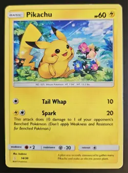 Pikachu 29/30 Alolan Raichu Trainer Kit Pokemon Card TCG MP - Image 1