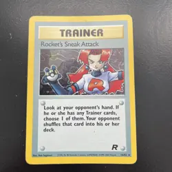 Rocket’s Sneak Attack 16/82 Team Rocket Holo Pokemon Card - Image 1