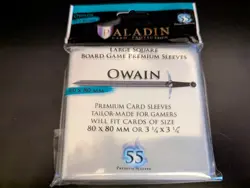 Paladin Card Sleeves 55 Ct. Protectors Owain 80 x 80 mm! New! - Image 1