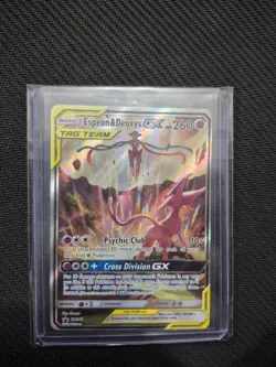 Espeon & Deoxys GX SM240 Sm Holo Near Mint Clean Condition card - Image 1
