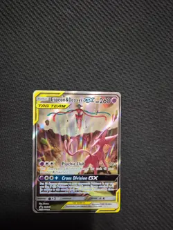 Espeon & Deoxys GX SM240 Sm Holo Near Mint Clean Condition card - Image 2