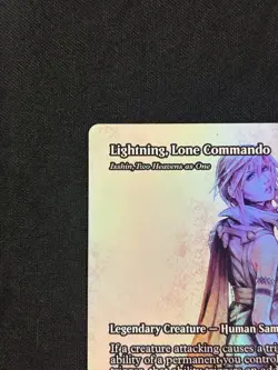 LIGHTNING, LONE COMMANDO FOIL (SHOWCASE) Final Fantasy MTG Magic The Gathering - Image 2