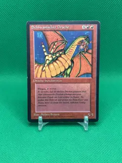 MTG German Revised Shivan Dragon - Image 1