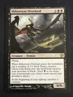 1x Abhorrent Overlord (075) Theros LP MTG Magic the Gathering x1 MKE - Image 1