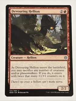 MTG War of the Spark Devouring Hellion 124/264 NM - Image 1