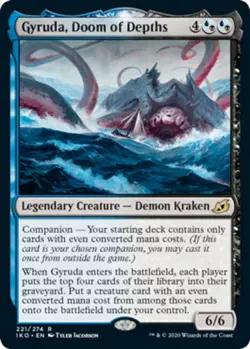 1x Gyruda, Doom of Depths MTG Ikoria: Lair of Behemoths NM Magic Regular - Image 1
