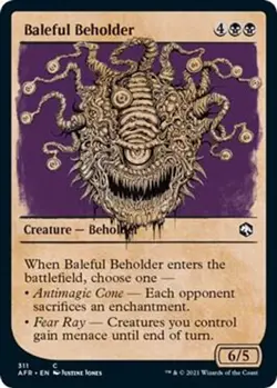 Baleful Beholder (Showcase) NM #311 Adventures in the Forgotten Realms MTG - Image 1