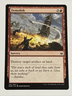 MTG War of the Spark Demolish 123/264 NM - Image 1