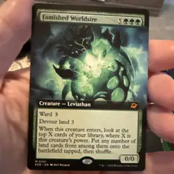 MTG Famished Worldsire Extended Art - Edge of Eternities #341 - Image 1