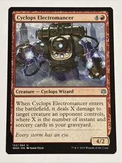MTG War of the Spark Cyclops Electromancer 122/264 NM - Image 1