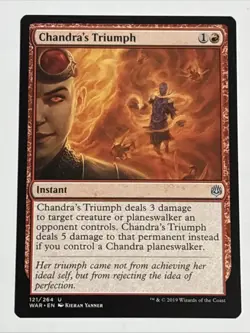MTG War of the Spark Chandra's Triumph 121/264 NM - Image 1