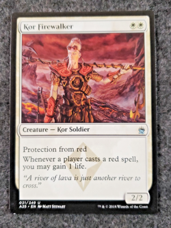 Kor Firewalker Magic the gathering NM Never played MTG ...............(DS3D1K6) - Image 1