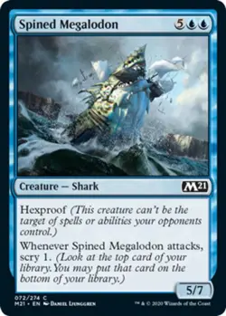 4x Spined Megalodon MTG Core Set 2021 (M21) NM Magic Regular - Image 1