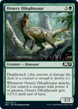 4x Ornery Dilophosaur MTG Core Set 2021 (M21) NM Magic Regular - Image 1