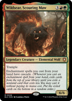 Light Play, English MTG Foil Wildsear, Scouring Maw - Foil Commander: Bloomburro - Image 1