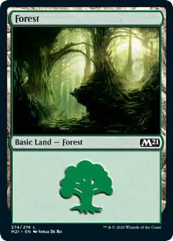 4x Forest (274/274) MTG Core Set 2021 (M21) NM Magic Regular - Image 1