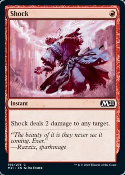 4x Shock MTG Core Set 2021 (M21) NM Magic Regular - Image 1