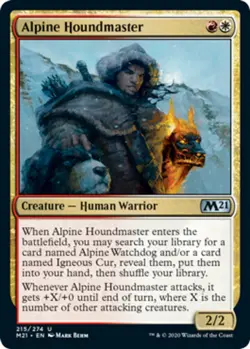 4x Alpine Houndmaster MTG Core Set 2021 (M21) NM Magic Regular - Image 1