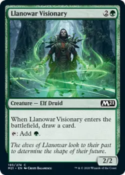 4x Llanowar Visionary MTG Core Set 2021 (M21) NM Magic Regular - Image 1